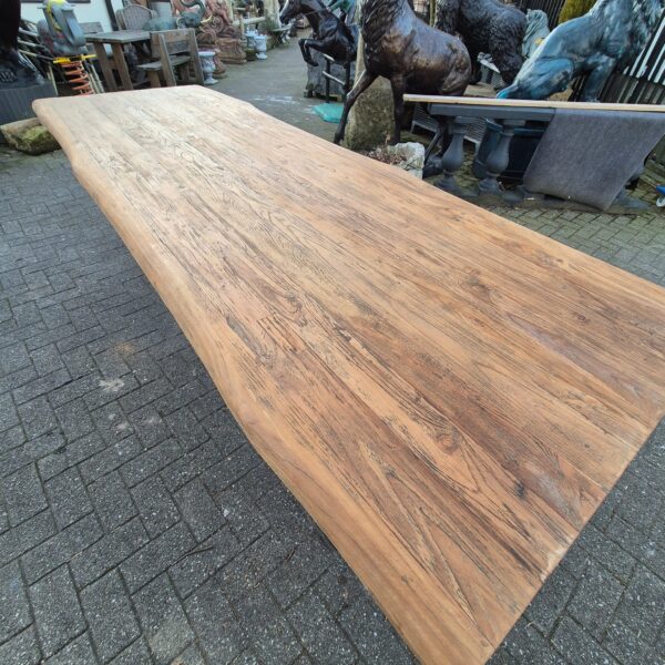 Esstisch Tisch Baumstamm Teakholz 3,00 m x 1,04 m – Bild 3