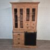 Weinschrank Weinregal Vitrine Teakholz 1,35 m – Bild 2