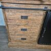 Weinschrank Weinregal Vitrine Teakholz 1,35 m – Bild 4