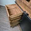 Weinschrank Weinregal Vitrine Teakholz 1,35 m – Bild 17