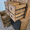 Weinschrank Weinregal Vitrine Teakholz 1,35 m – Bild 15