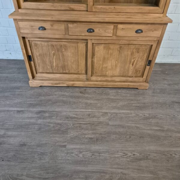 Vitrine Bücherschrank Teakholz 1,74 m – Bild 6