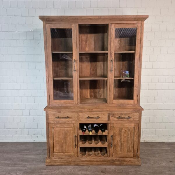 Weinschrank Weinregal Teakholz 1,50 m – Bild 2