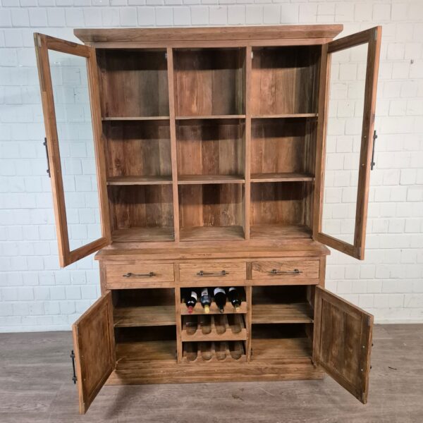 Weinschrank Weinregal Teakholz 1,50 m – Bild 10