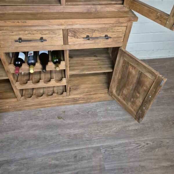 Weinschrank Weinregal Teakholz 1,50 m – Bild 17