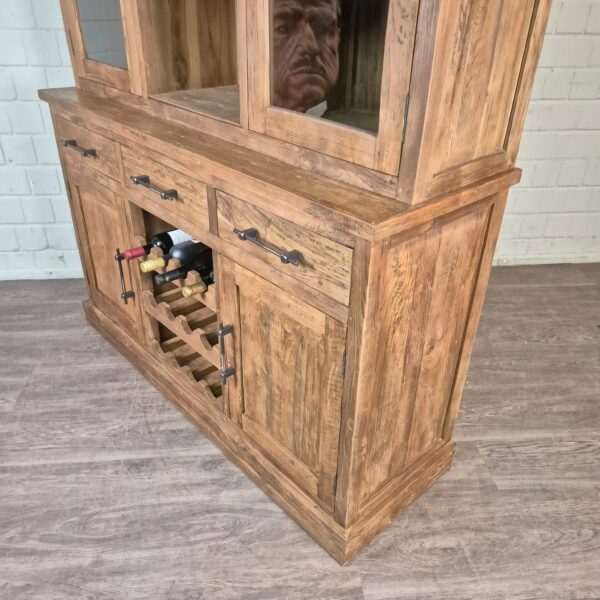 Weinschrank Weinregal Teakholz 1,50 m – Bild 9