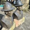 Skulptur Büste Pfadfinder Bronze 0,75 m – Bild 3