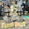 Skulptur Büste Pfadfinder Bronze 0,75 m – Bild 6