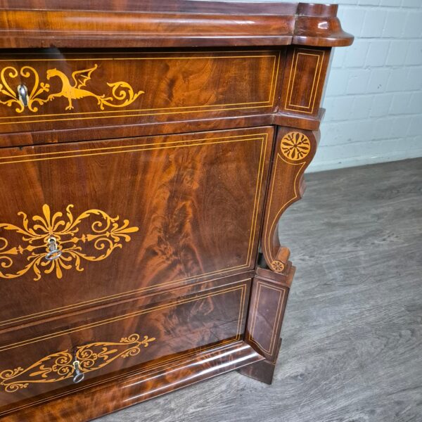 Kommode Biedermeier 1830 Mahagoni – Bild 8