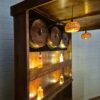 Hausbar Gartenbar Weinfass-Bar Mangoholz 1,84 m – Bild 7