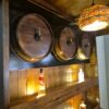 Hausbar Gartenbar Weinfass-Bar Mangoholz 1,84 m – Bild 9