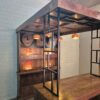 Hausbar Gartenbar Weinfass-Bar Mangoholz 1,84 m – Bild 4