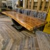 Esstisch Tisch Baumstamm Teakholz 3,00 m x 1,10 m – Bild 4