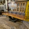 Esstisch Tisch Baumstamm Teakholz 3,00 m x 1,10 m