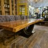 Esstisch Tisch Baumstamm Teakholz 3,00 m x 1,10 m – Bild 2