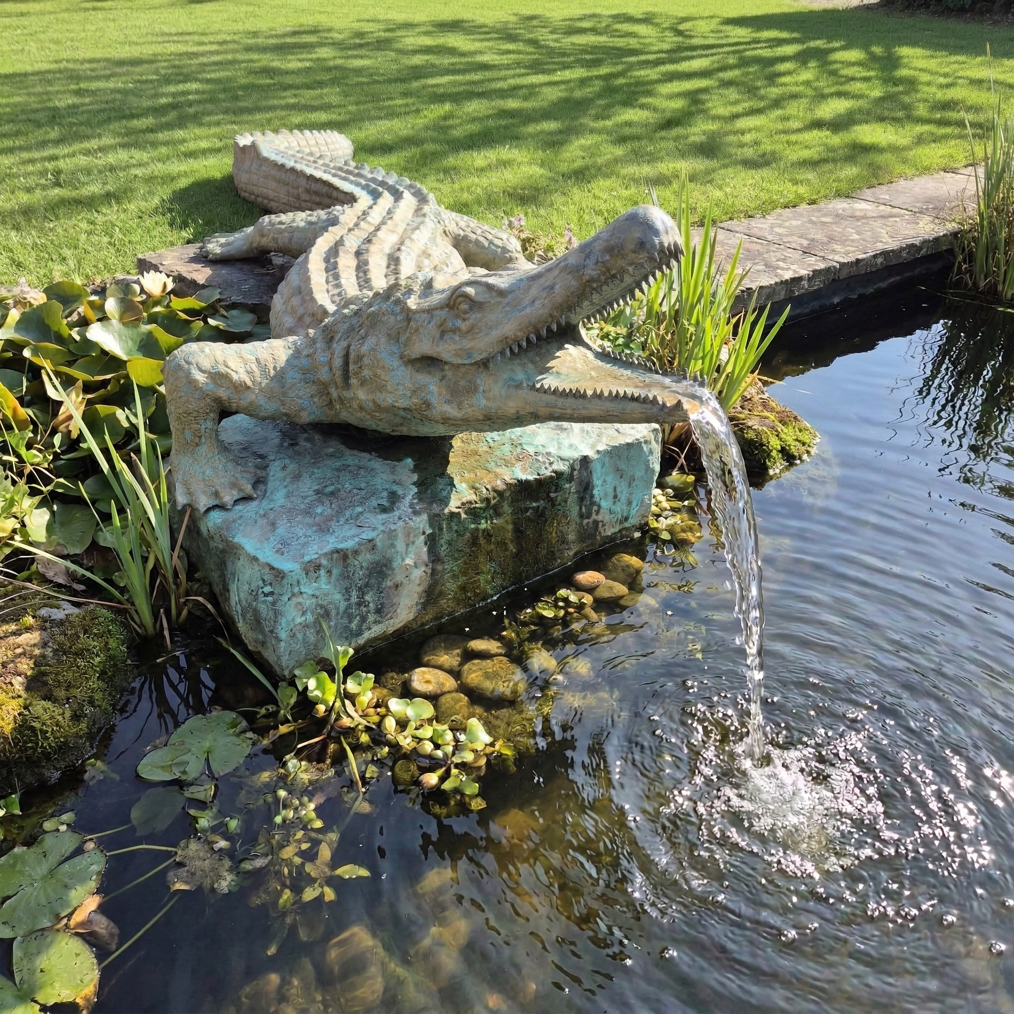 Wasserspeier Skulptur 1940 Bronze 2,90 m – Bild 2