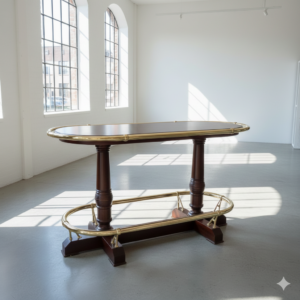 Stehtisch Bartisch Mahagoni 1,95 m x 0,95 m