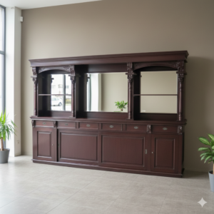 Empire Bar Rückwandbuffet Mahagoni 4,00 m