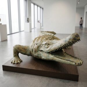 Wasserspeier Skulptur 1940 Bronze 2,90 m