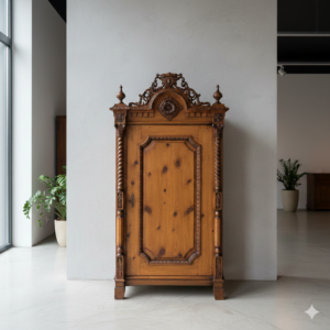 Brautschrank Kleiderschrank Gründerzeit 1880 Kiefer