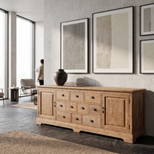 Sideboard Anrichte Teakholz 2,57 m