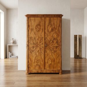 Schrank Kleiderschrank Biedermeier 1830 Nussbaum