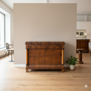 Kommode Biedermeier 1800 Nussbaum