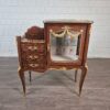 Schmuckschrank Vitrine Neubarock Nussbaum 0,80 m – Bild 2