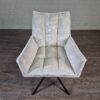 Retro Design Stuhl Esszimmerstuhl Cremeweiß – Bild 2