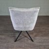 Retro Design Stuhl Esszimmerstuhl Cremeweiß – Bild 9