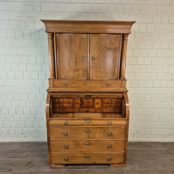 Sekretär Biedermeier 1840 Eiche – Bild 4