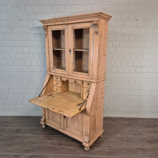 Sekretär Gründerzeit 1880 Kiefer – Bild 6