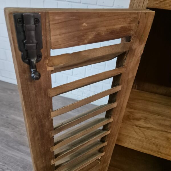 Beistellschrank Schränkchen Teakholz 0,62 m – Bild 10