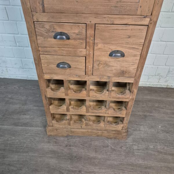 Weinschrank Vitrine Teakholz 0,67 m – Bild 6
