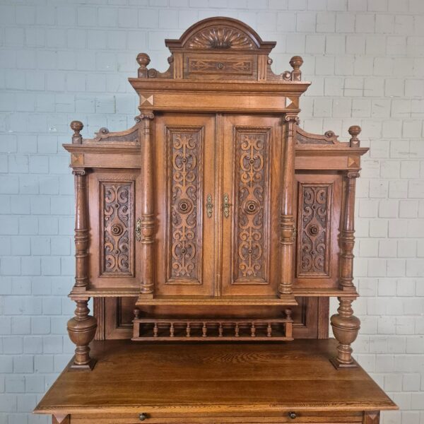 Buffetschrank Schrank Gründerzeit 1880 Eiche – Bild 3