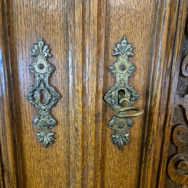 Buffetschrank Schrank Gründerzeit 1880 Eiche – Bild 11