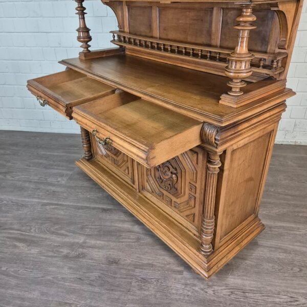 Buffetschrank Schrank Gründerzeit 1880 Eiche – Bild 22