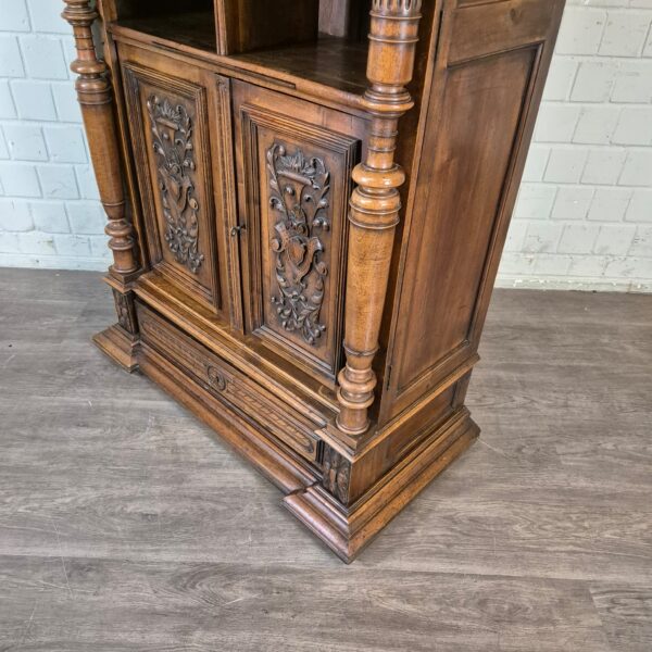 Büroschrank Schrank Gründerzeit 1880 Eiche – Bild 8