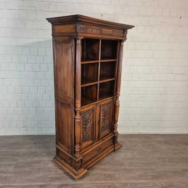 Büroschrank Schrank Gründerzeit 1880 Eiche