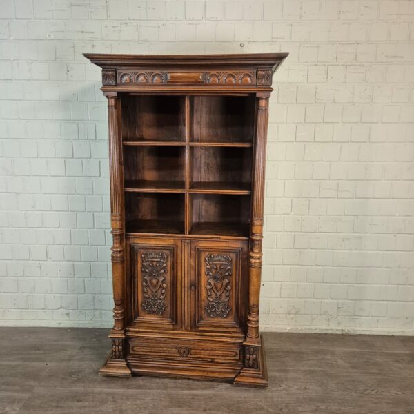 Büroschrank Schrank Gründerzeit 1880 Eiche – Bild 2