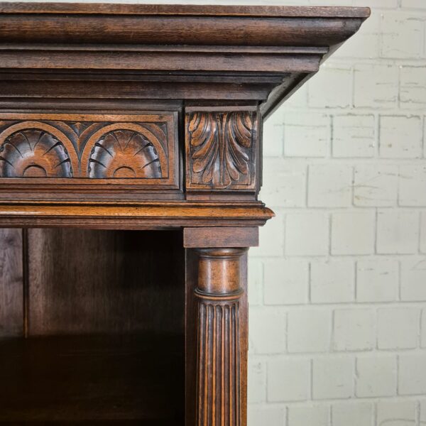Büroschrank Schrank Gründerzeit 1880 Eiche – Bild 10