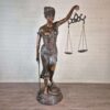 Skulptur Dekoration Justitia Bronze 2,20 m