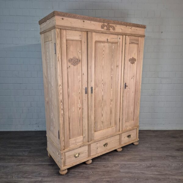 Schrank Kleiderschrank Jugendstil 1900 Kiefer