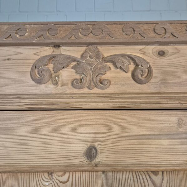 Schrank Kleiderschrank Jugendstil 1900 Kiefer – Bild 5