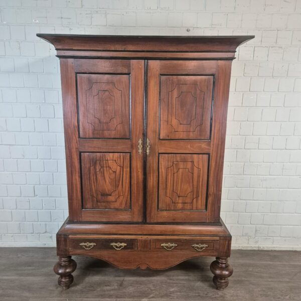 Schrank Kleiderschrank Biedermeier 1820 Mahagoni – Bild 2