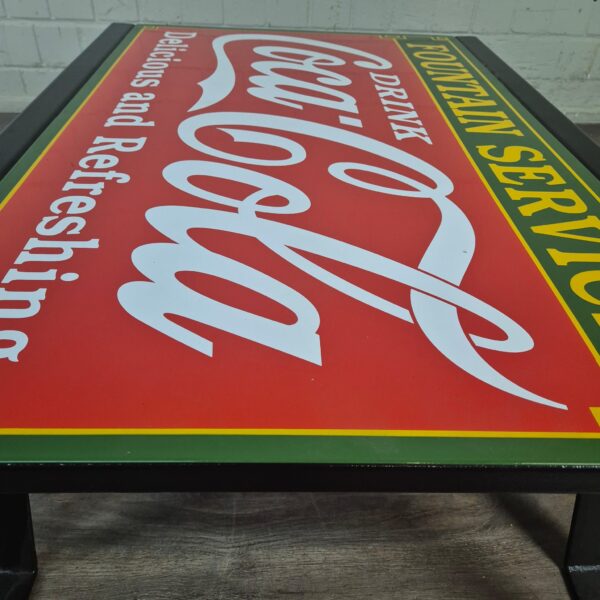 Couchtisch Emaille Coca-Cola 1,40 m x 0,72 m – Bild 5