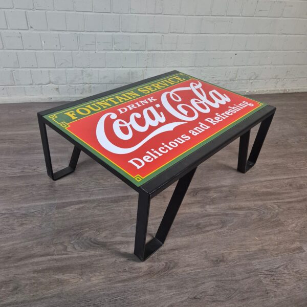 Couchtisch Emaille Coca-Cola 1,40 m x 0,72 m – Bild 3