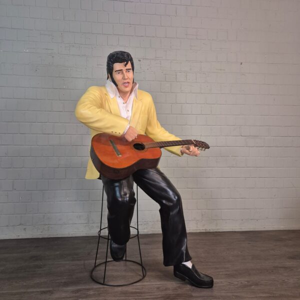 Dekoration Figur Elvis mit Gitarre 1,75 m
