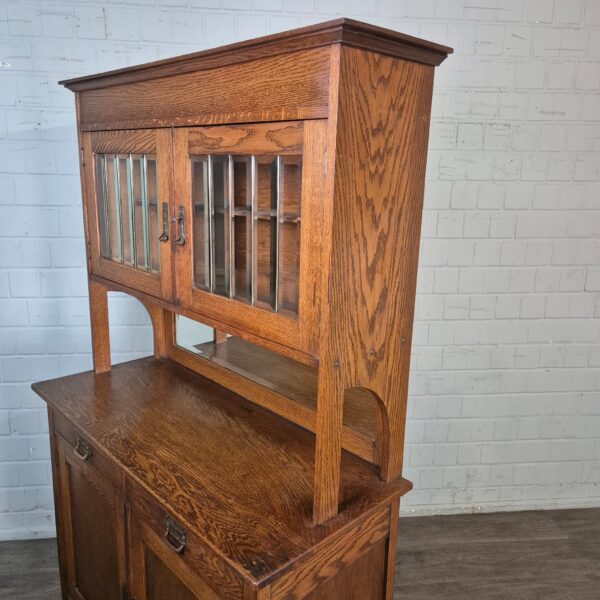 Buffetschrank Schrank Jugendstil 1920 Eiche – Bild 13