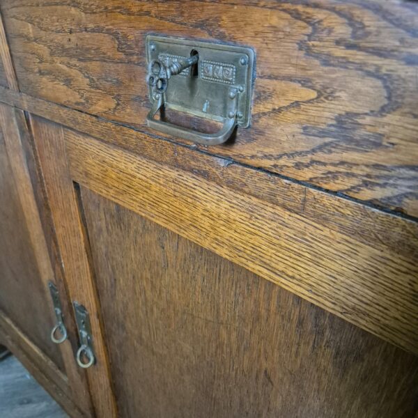 Buffetschrank Schrank Jugendstil 1920 Eiche – Bild 10